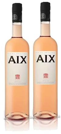 Aix Rose Wein 2er Set je 0,75L (13% Vol) aus Frankreich- [Enthält Sulfite]