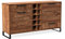 Woodkings Sydney Sideboard Wohnzimmer | Akazie Holz Massiv | 160 x 84 x 45 cm | Rustikale Kommode mit Schubladen & Flaschenfach | Anrichte Holzkommode Flurschrank Schubladenkommode | Echtholz Braun