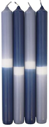 Wiedemann 4X Dip Dye Candles 006 Dunkelblau - 124 Graublau 250/23mm (Sortiert)