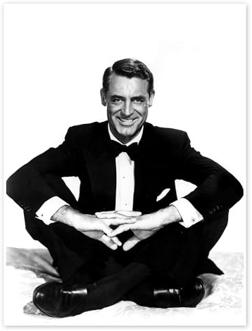 Posterlounge Cary Grant Poster | 30 x 40 cm Schwarz-Weiß Wandbilder Wanddeko
