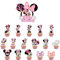 Cake Toppers,Minni Tasse Kuchen Toppers Zahnstocher Flaggen 17 Stück Kuchen Cupcake Topper für Kinder Baby Party Geburtstag Party Kuchen Dekoration
