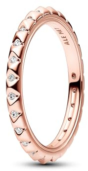 PANDORA ME - Anello con design piramidale e pietre di zirconia cubica trasparente