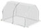 Outsunny Mini Serra da Giardino e Balcone in Plastica PE e Acciaio con Chiusura a Zip, 99x71x60 cm, Bianco Trasparente