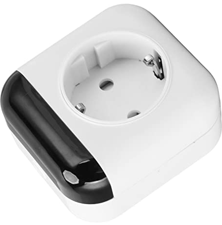 Qcwwy Intelligente WiFi-Thermostat-Steckdose, Kabellose Elektrische Plug-in-Temperaturregler-Fernbedienung, Weiße Kabellose Thermostat-Steckdose für Innenräume, 2,4 GHz, WiFi,