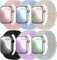 Maledan 6 Pack Braided Solo Loop Compatible with Apple Watch Straps 40mm 38mm 41mm 42mm for Women Men, Adjustable Nylon Stretchy Elastic Sport Band for iWatch SE Series 10 9 8 7 6 5 4 3 2 1 Ultra