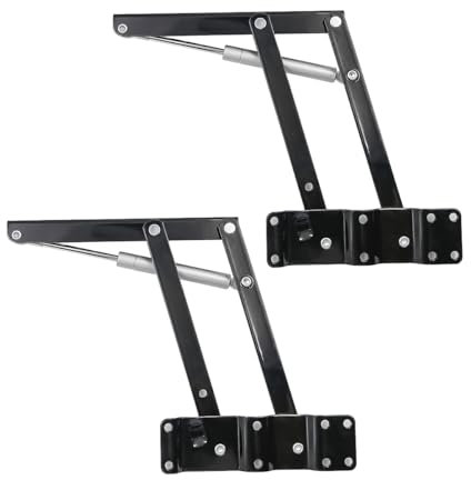 ZONADAH 1 par de marcos elevadores plegables con bisagra para mesa de café, bisagra para muebles, escritorio, mecanismo, hardware, mesa de centro hidráulica de gas, hardware de elevación