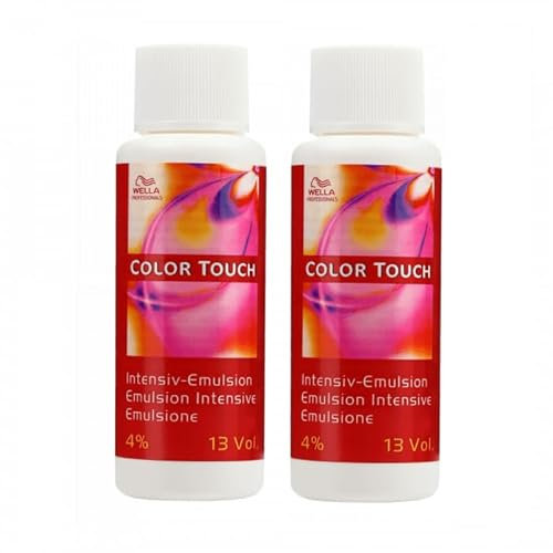 Wella Professionals Color Touch | Emulsión oxidante 4 % | Pack de 2 x 60 | Sin amoniaco | Baño de color