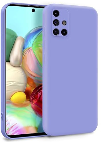 MyGadget Hülle für Samsung Galaxy A71 4G - Zweilagige Handyhülle mit Kameraschutz - Cover mit Innenfutter & Silikon außen - Flieder