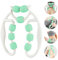 Taozoey Rouleau de Massage Musculaire des Jambes, Rouleau de Massage Anti-Cellulite 360 °, Rouleaus de Massages des Jambes, Rouleaus de Massages 360, Soulage la Fatigue (Blanc+Vert)