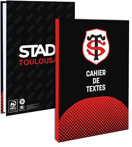 Stade Toulousain Cahier de Texte Scolaire Toulouse - Collection Officielle Rugby