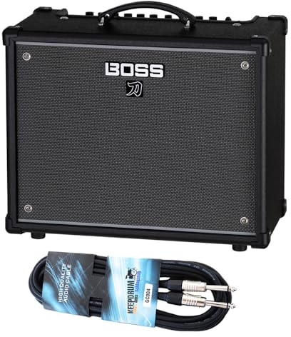 Boss Katana 50 EX Gen 3 Gitarrenverstärker Combo mit keepdrum Klinkenkabel
