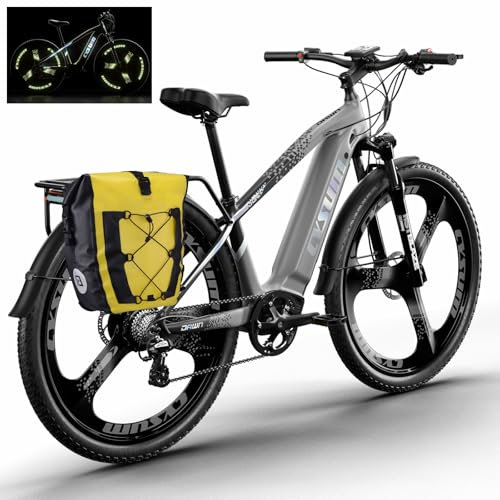 cysum MTB Bicicleta electrica Hombre 29 Pulgadas, Bici eléctrica montaña Adulto, Bicicleta Todoterreno electrica, batería Litio extraíble 672Wh, Alcance de 75-90 km, Freno de Disco hidráulico