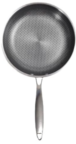 Amosfun Sartén Inoxidable Con Panal Para Freír Huevos y Carnes Para Camping y Cocina