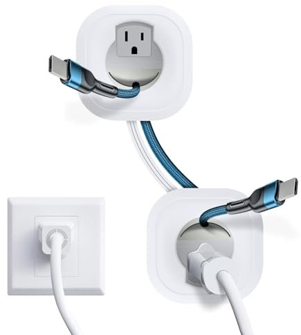 in-Wall Cable Management Kit, TV Cord Hider for Wall Mounted TV, Hide TV Cords for Wall Mount TV, TV Outlet Wall Kit Includes Power & Low Voltage Cable Management with Hole Saw Drill Attachment