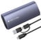 M.2 NVMe SSD Gehäuse(NVMe & SATA) 10 Gbps USB3.2/ USB3.1 Gen2 m2 SSD Gehäuse with 2-in-1 Cable Werkzeuglos, USB Adapter für PCIe M-Key/M+B Key in 2280/2242/2230/2260, Aluminium Grey Enclosure