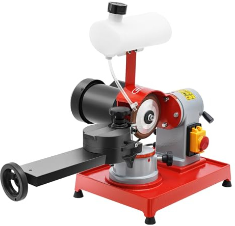Sägeblattschärfgerät 80-700mm Schärfmaschine kreis Sägeblatt Schärfgerät Schärfmaschine mit 4 Innendurchmesser Pads und Positionierstift, Schleifraddurchmesser 125mm, 370W 2850rpm