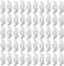 100PCS Utility Hook Blades 48mm SK5 Razor Blade Safety Horn Trimming Knife Blades with Storage Box for Cutting Cable and Wire Stripping PVC Plastic Leather Rubber