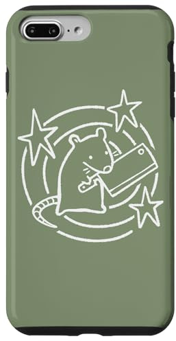 Y2K 90s Rat avec Couteau sous la Queue étoilée Coque pour iPhone 7 Plus/8 Plus