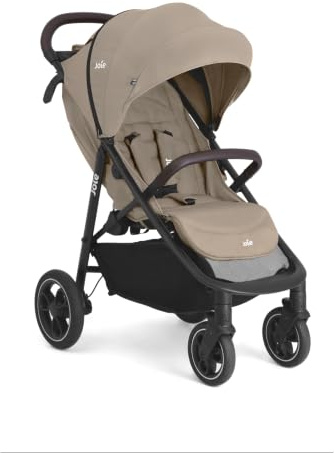 Joie Litetrax™ Pro Buggy, kompakt faltbar, Geburt bis 22 kg, Toffee | Kompakter Kinderwagen mit Liegeposition und Regenschutz. Mit babyschale als Travel-System nutzbar. Ab geburt bis 4 Jahre