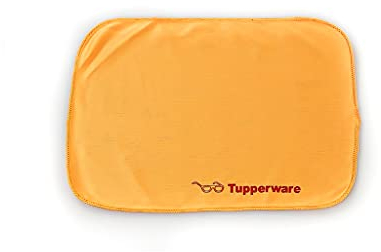 TUPPERWARE FaserPro Durchblick orange T18 Brillenputztuch Putztuch Brille Handy 17250