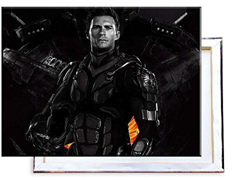Unified Distribution Pacific Rim - Scott Eastwood - 80x60 cm - Bilder & Kunstdrucke fertig auf Leinwand aufgespannt und in erstklassiger Druckqualität