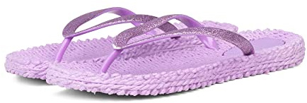 Ilse Jacobsen HORNBÆK | Cheerful01 | Damen Flip Flops mit Glitter | Dänische Design | Sommer Strand Zehentrenner