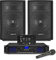 VONYX SL8 Complete Home DJ Setup with Bluetooth Amplifier, PA Speakers, 4-Channel Mixer, Wired Microphone - Beginner DJ Amplifier and Speaker Package