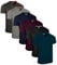 FULL TIME SPORTS® Tech 6 Pack FTS-639 mit V-Ausschnitt T-Shirts (Small, Dunkel Sortiert)