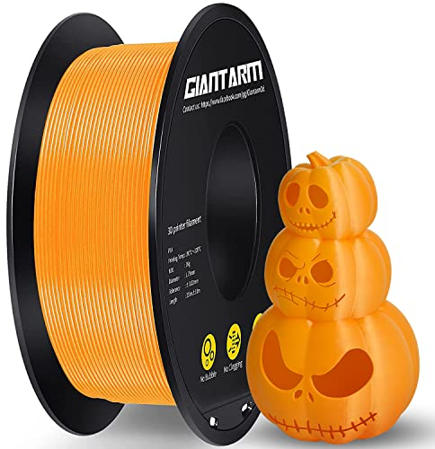 GIANTARM PLA Filament 1.75mm,3D Drucker Filament PLA 1kg,MaBgenauigkeit +/- 0,02mm,3D-Druckmaterialien,PLA Orange