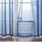 MIULEE 2er Set Voile Vorhang mit Ösen Transparente Gardine aus Voile Polyester Ösenschal Transparent Wohnzimmer Luftig Dekoschal für Schlafzimmer Dunkelblau 215 x 140cm H x B, Grommet Top