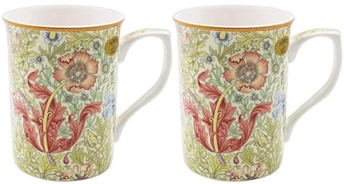 The Leonardo Collection William Morris Compton LP94707 Lot de 2 tasses en porcelaine fine