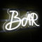 BAR Neon Signs White Neon Lights Bar Sign Lights for Living Room Wall Decor Pub Navidad, regalos de cumpleaños (blanco)