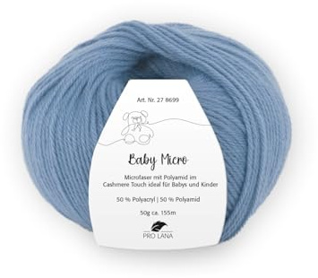 PRO LANA Baby Micro - Farbe: Denim (55) - 50 g/ca. 155 m Wolle