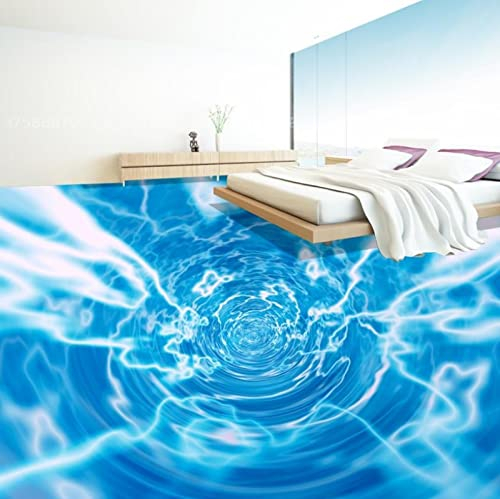 Pvc-Vinyl-Bodenbelag 3D Bodenwandbilder Wohnzimmer Schlafzimmer 3D-Bodentapete Meeresthema Kreativer 3D-Boden Aus Pvc, Wasserdicht, Selbstklebend, Für Küche, Badezimmer, 400 X 280 Cm Wandbilder Wohn