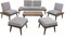 ESTEXO Sitzgruppe Gartenmöbel Gartenlounge Lounge Set Gartenset Outdoor Möbel Terrasse
