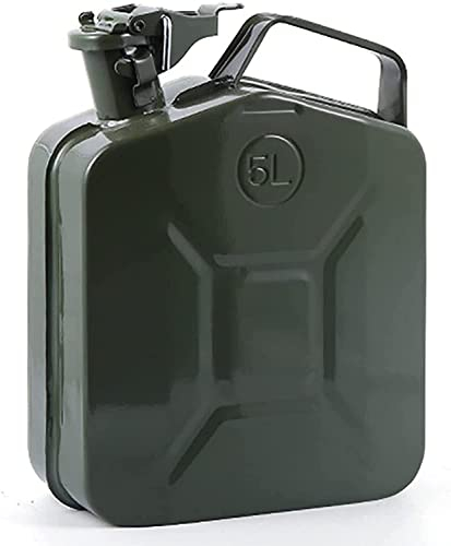 Jerry Can, Petrol, Diesel, Fuel Can Metal 5L/10L/20L Litre Green Metal Jerry Can (Size : 5l)