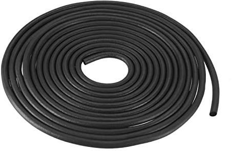 sourcing map Gummischaum Wetterdichtung 4mm Durchm. x 6m Lange Runde EPDM Gummi Ausschalen für DIY Dichtung Lager Pads Schaumstoffschläuche Handwerk Heimdichtung