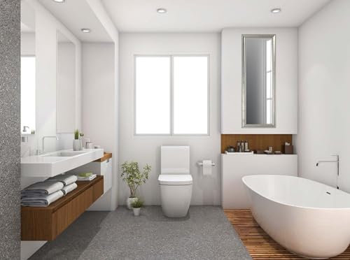 Zalena Elysee 60 x 80 cm Rahmenspiegel Wandspiegel Designspiegel Badspiegel für die Wohnung Gästebad Flur Gadrobe Wohnzimmer