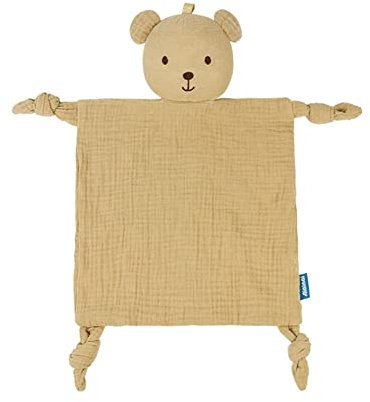 Doudou Ours pin Bébé Jouet de Dentition pour Bébé Doux Et Respirable Animal Mignon Couverture Sensorielle Mouchoir en Coton Doudou Poupées Bavoir Serviette Apaisante Jouet de Dentition