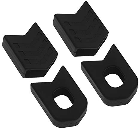 Hsthe Sea 1 Paire de Manchons de Protection en Silicone pour manivelle de vélo Accessoires VTT pour la Plupart des vélos de Route de Montagne - Noir
