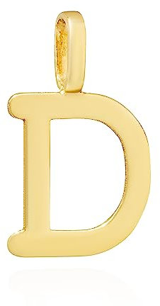 NKlaus Kettenanhänger Buchstabe D 333 Gelb gold 8 Karat 11,7x7mm Amulett Anhänger 14456
