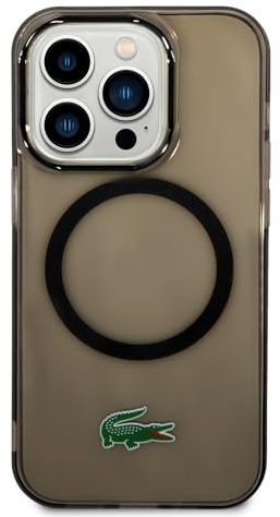 Lacoste LCHMP15XULOK Hülle für iPhone 15 Pro Max 6.7 Schwarz hardcase Transparent