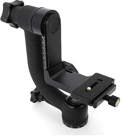 gimbals Testa a treppiede con giunto cardanico regolabile a 360 ° in lega professionale Testa a sfera for treppiede con giunto cardanico panoramico for impieghi gravosi con piastra a sgancio rapido da