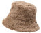 Damen Winter Fuzzy Faux Bucket Hat Slouchy Warmer Fisherman Hüte Frauen Weiche Flauschige Warme Kappe Damen-Fuzzy-Eimerhut, einfarbig, Warmer Plüsch, Fischerhut, Lei-Feng-Hut Fuzzy (Coffee, One Size)