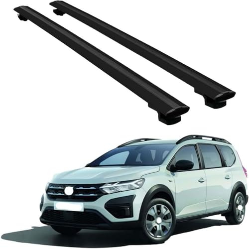 YHQKJ Auto Dachträger für Da-CIA Jogger 2021, Aluminium Dachgepäckträger Relingträger Gepäckträger Querträger Camping Transport DachbüGel Zubehör