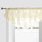 PearAge Geraffte Voile-Vorhänge, halbtransparent, für Küche, Wohnzimmer, Shabby-Chic-Rüschenvorhänge, Mädchen, Töchter, Schlafzimmer, Kaskade, Fenstervolant, 132 x 66 cm (beige-Dreieck)
