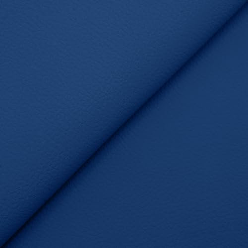 DESHOME Cloe 5 Meter – Kunstleder Meterware Kunstleder wasserabweisend Stoff Stoff Kunstleder Höhe 140 cm für Stuhl, Sofa, Kissen, Polstermöbel, Taschen Blau