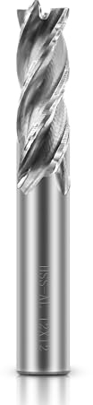 ASNOMY forets à 4 cannelures - 12 mm Fraise en Bout- Ensemble de forets à tige droite HSS CNC pour perceuse - Ensemble d'outils pour bois, aluminium, acier et titane