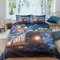 HMLTD Zug Bettwäschegarnitur Oberbett Set 3D Gedruckter Bunte Muster Für Kinder Mädchen Jungen Und Kissenbezüge Bettwäsche Weich Microfaser Reissverschluss 3 Teilig King（220x240cm）
