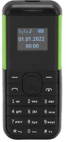 Annadue Mini Telefono Piccolo, Smartphone Sbloccato Doppia SIM 2G GSM, Schermo da 0,66 Pollici 380 MAh, Telefono per Bambini, Piccolo Smartphone, Lettore Audio Bluetooth, Telefono di